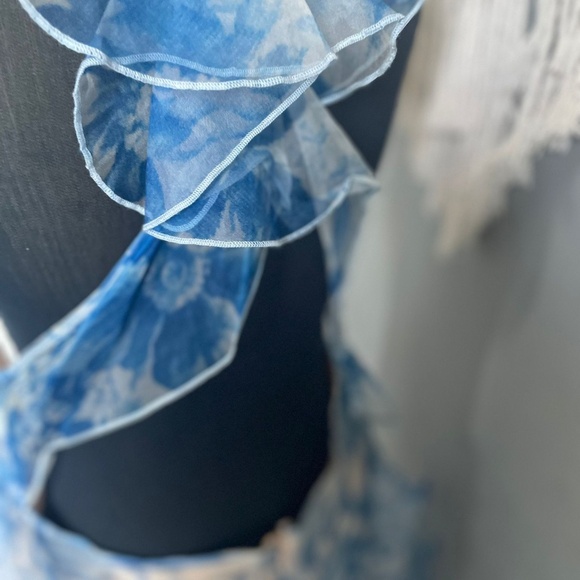 Alice McCALL Oh My Goddess Open-Back Ruffled Floral-Print Silk - Picture 5 of 10